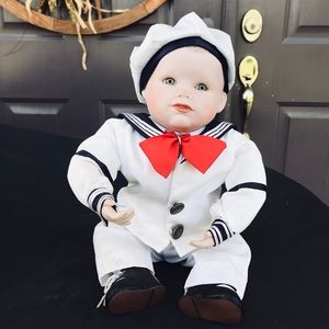 porcelain sailor boy doll